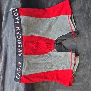 American Eagle Boxer Briefs - Gray/Red